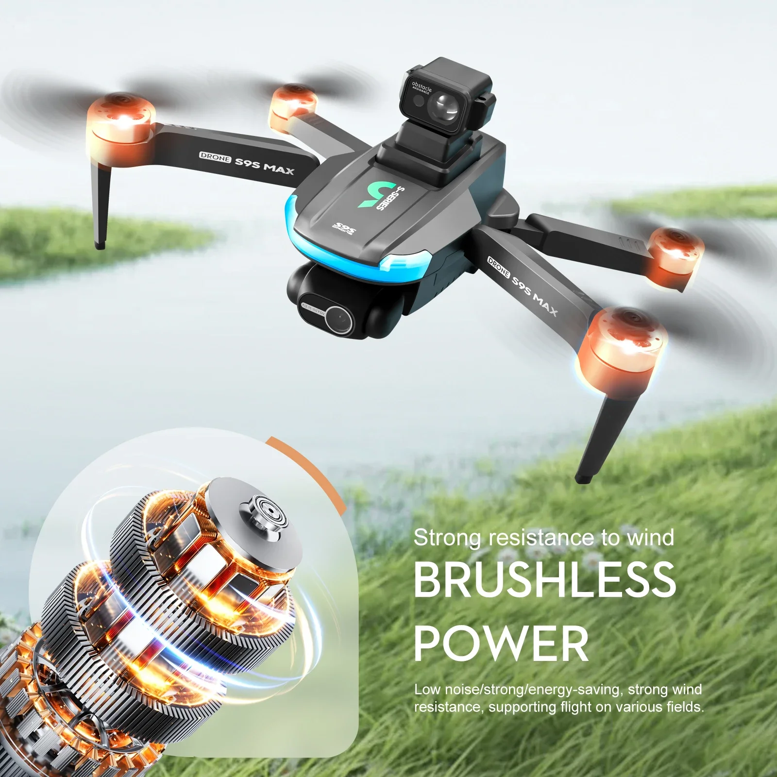 جديد S9S ماكس طائرة صغيرة بدون - مراجعة Drone Camera Lens وسعره