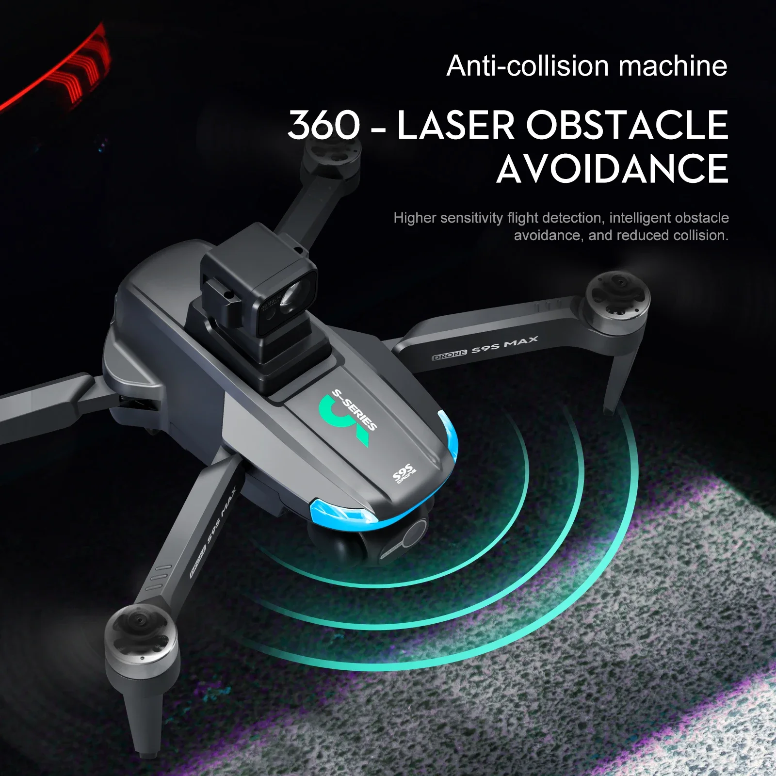 جديد S9S ماكس طائرة صغيرة بدون - مراجعة Drone Camera Lens وسعره