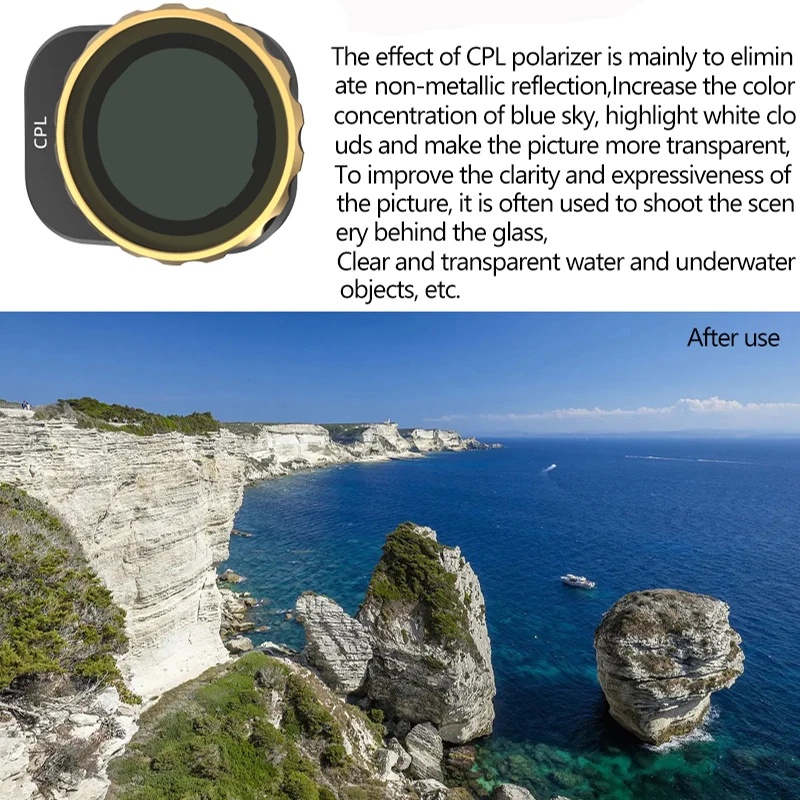 فلتر للطائرة بدون طيار DJI Min - مراجعة Drone Camera Filter وسعره