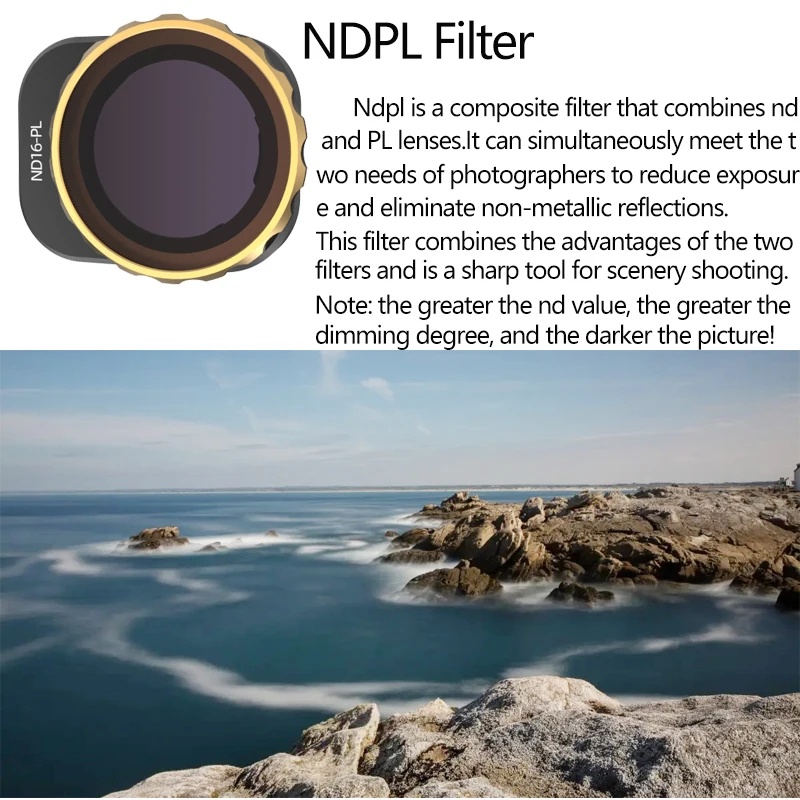 فلتر للطائرة بدون طيار DJI Min - مراجعة Drone Camera Filter وسعره