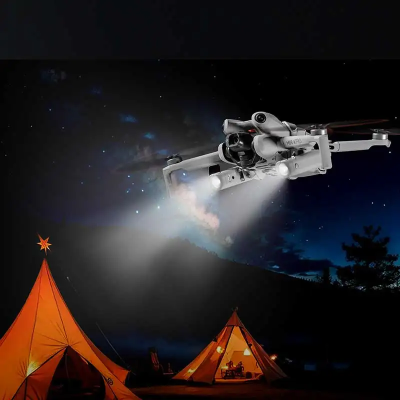 كشاف LED لملحقات الطائرة بدون  - مراجعة Dji Drone Mini 4 Pro وسعره